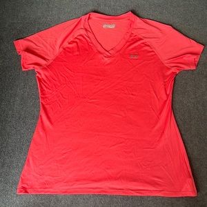 Coral Pink Under Armour Heat Gear Short Sleeve Shirt